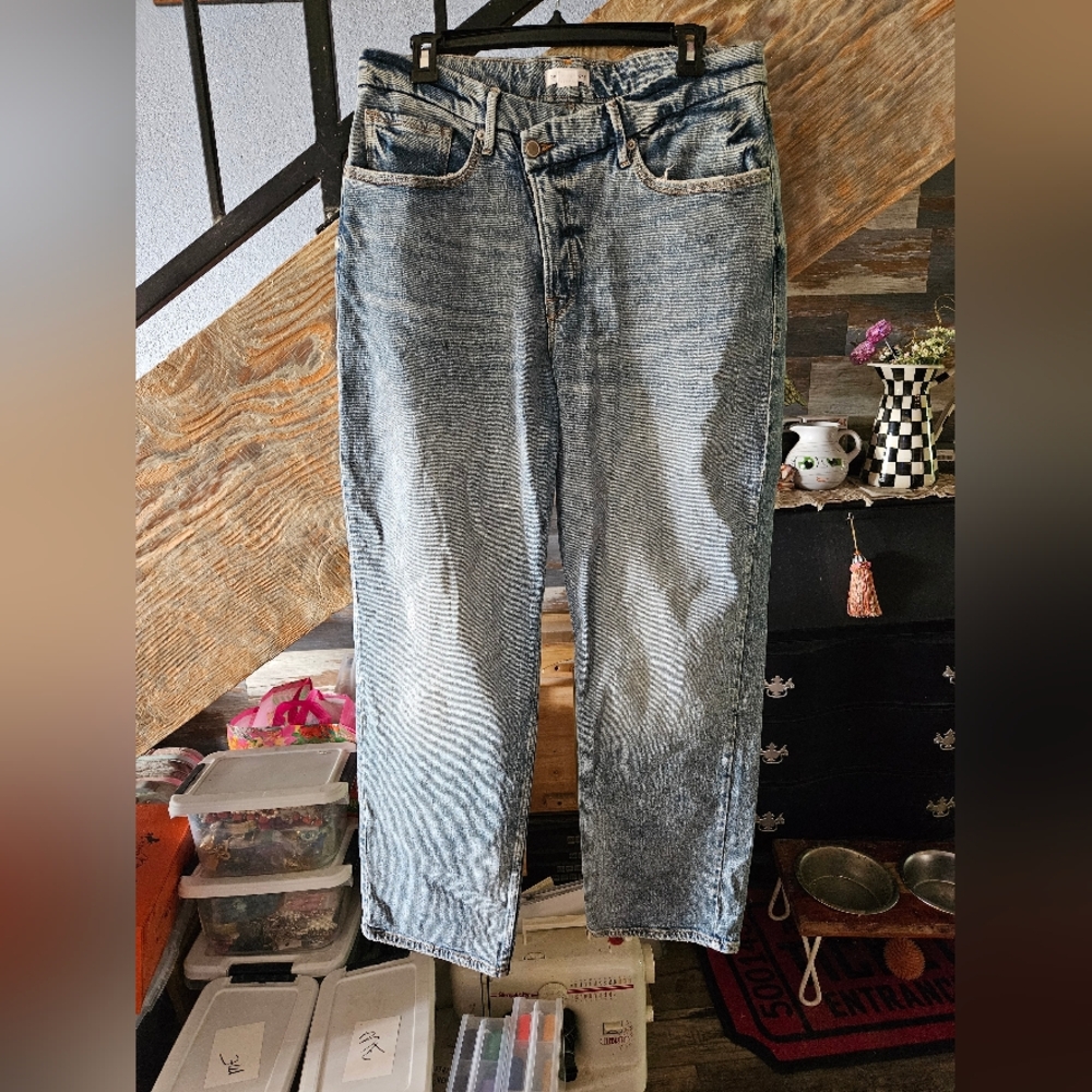 Blue Denim Jeans Good American